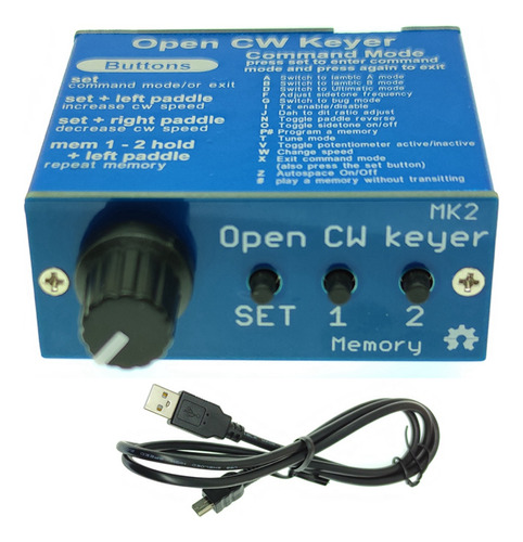 Kit Open Cw Keyer Mk2 Con Carcasa Metálica Cw Keyer Mk2 Kit