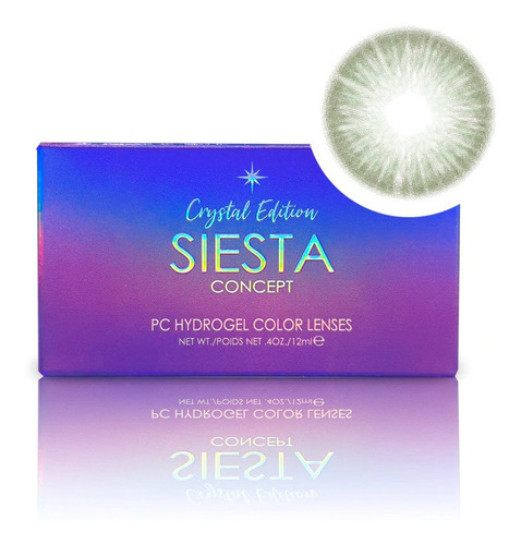 Imagen 9 de 10 de Siesta - Crystal Halo Green - Lentes De Contacto