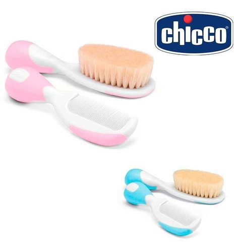 Chicco Cepillo Y Peine Cerdas Naturales Para Bebés 