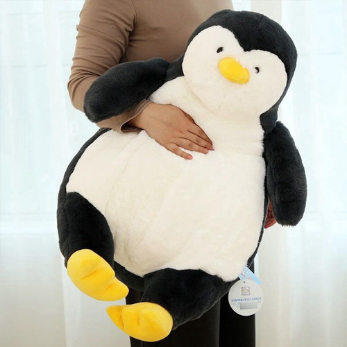 Almohada Pingüino Gigante Suave Y Cálida Para Dormir 60cm