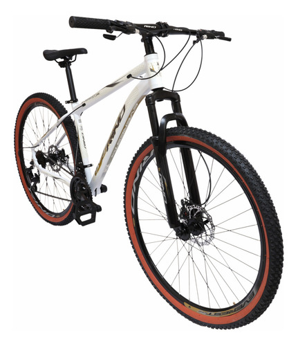 Bicicleta Rino Everest Xr Aro 29 21v Shimano Pneu Com Faixa Cor Branco Tamanho do quadro 19