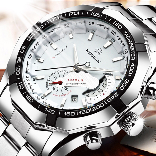 Blanco - Hot Automatic Para Hombre, No Mecánico, Impermeable