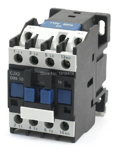 Contactor De 9amp Modelo Cjx2-d0910 Bobina 220v Andeli