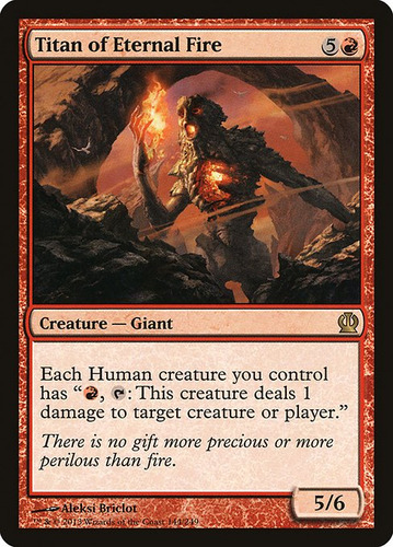 Carta Magic Titan Of Eternal Fire Theros Mtg