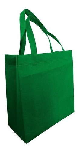 20 Bolsas Verde Ecologca Para Navidad Sin Estampar 30 Pinos