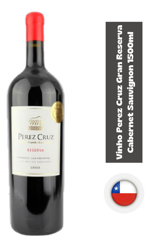 Vinho Chileno Perez Cruz Reserva Cabernet Sauvignon 1500ml