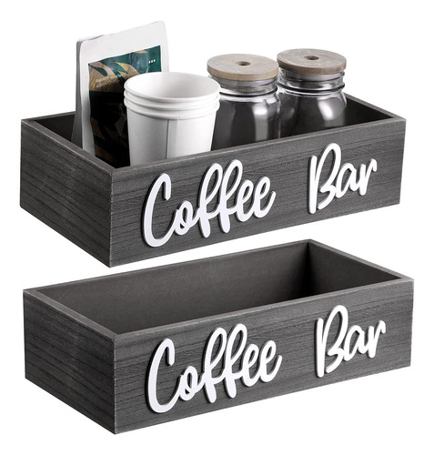 Caja De Café Coffee Bar, Organizador De Estación De C...