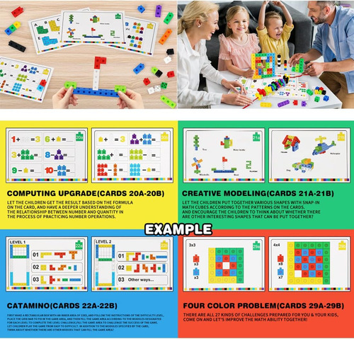 Bloques De Números, Matemáticas Manipulaciones 100 Cubos Sna