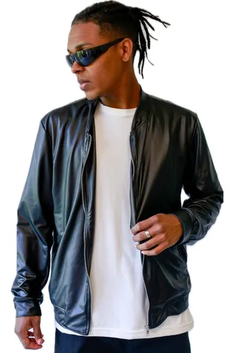 Cazadora bomber piel outlet hombre