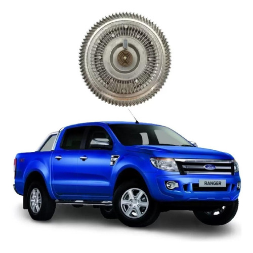 Polea Viscosa Para Ford Ranger Motor Puma 2.2 / 3.2 