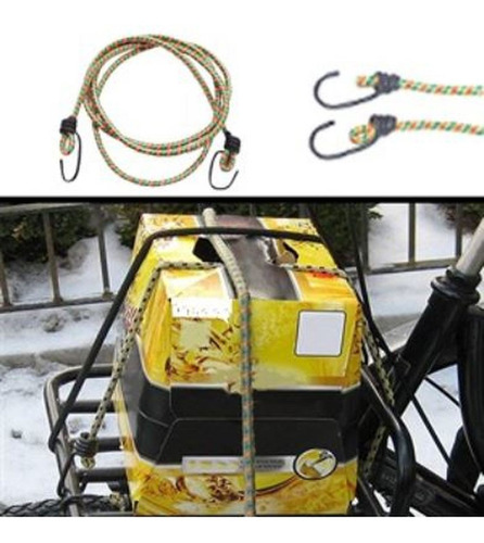 4 Cuerdas Sogas Correas Elasticas Para Organizar 60 Cm.