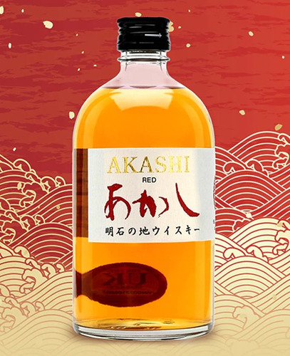 Whisky Akashi Red Blended 500ml. Envio Gratis