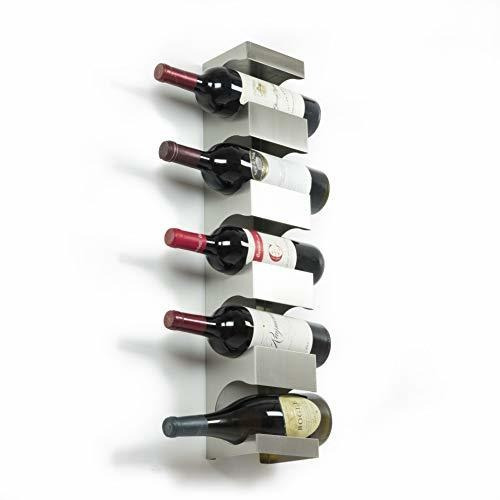   Wine Rack Montado Pared  Soporte Botellas De Vino 5 B...