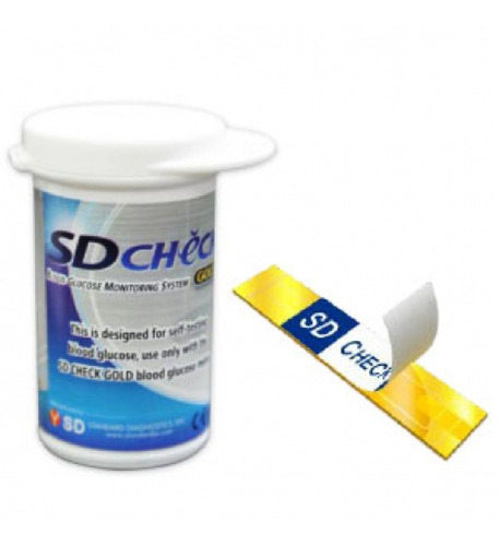 Tiras Reactivas Para Glucometro Sd Check Caja Con 50 Piezas Color Azul