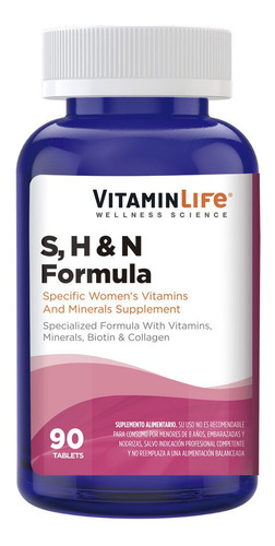 Vitamin LifeSkin Hair & Nails De 90 Cápsulas