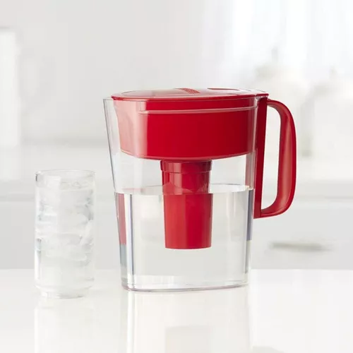 Jarro de agua con filtro Brita - cap.5 vasos rojo