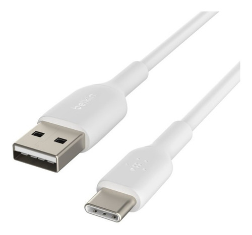 Imagen 4 de 10 de Cable Tipo C A Usb Belkin Boost Charge Cab001bt2mwh 2m Blanc