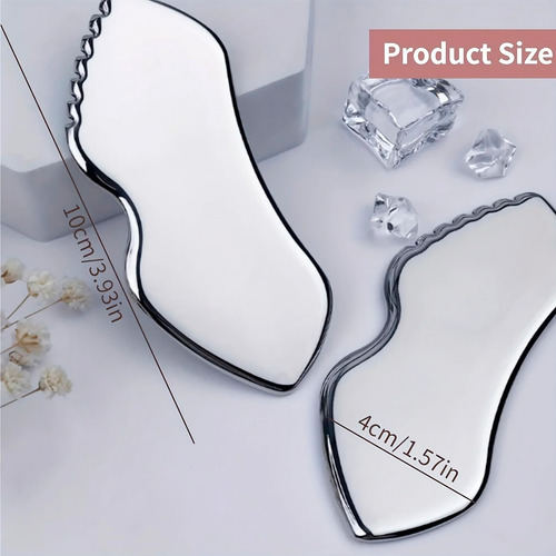 Gua Sha Acero Inoxidable - Antiarrugas, Drenaje Linfático