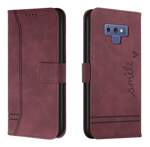 Funda Tipo Cartera Con Tapa Para Galaxy Note 9 6.4in