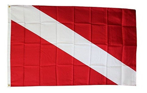 Linterna De Buceo - Diver Down - Bandera De Mensaje De Buzo 