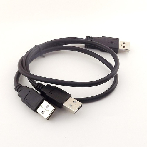 Dual Usb 2.0 Tipo A Usb Macho Cable Para Discos Duros #93