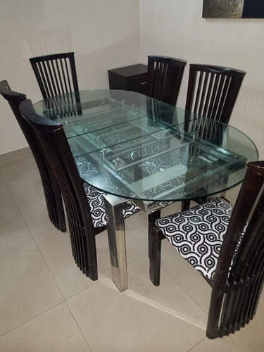 Juego De Comedor De 6 Puestos Expansible A 8