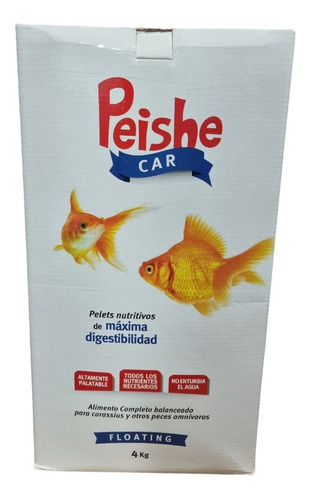 Alimento Peishe Car 4 Kg Peces De Agua Fria Carassius Flote