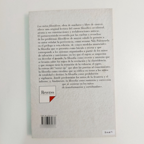 Los Mitos Filosóficos - Juan Nuño (d) (Usado)