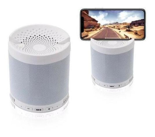 Mini Caixa De Som Bluetooth Q3 Usb Rádio Branco