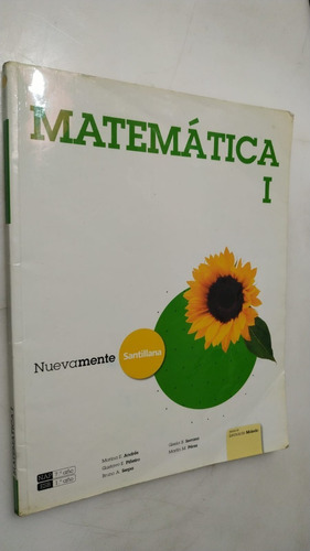 Matemática 1 Nuevamente Santillana Usado Andrés Serrano 