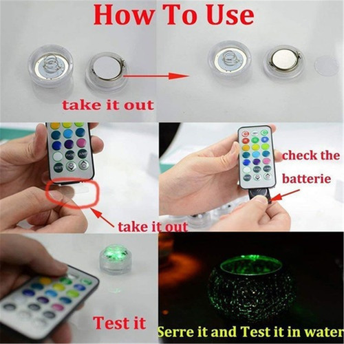 A 10 Pieces Of Waterproof Led Pool Lights With