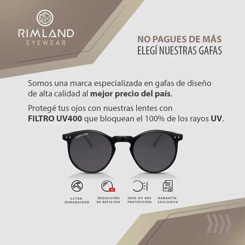 Anteojos De Sol Rimland Chula Negro