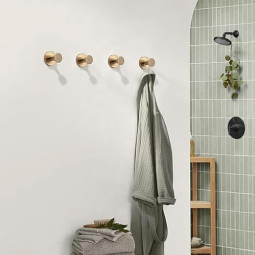 A 2pcs Shower Hooks For Inside Shower, Suction Towel Hook