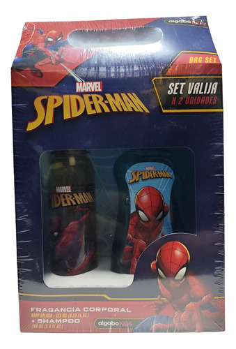 Set Body Splash 125ml + Shampoo 210ml Spiderman Algabo Kids