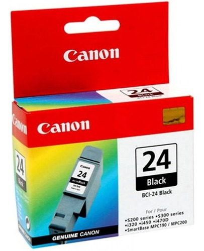 Cartucho de tinta negra Canon Bci-24 Bk de 9 ml