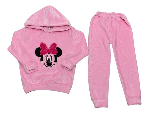Pijamas Térmicas Para Mujer Minnie Mouse Bordado