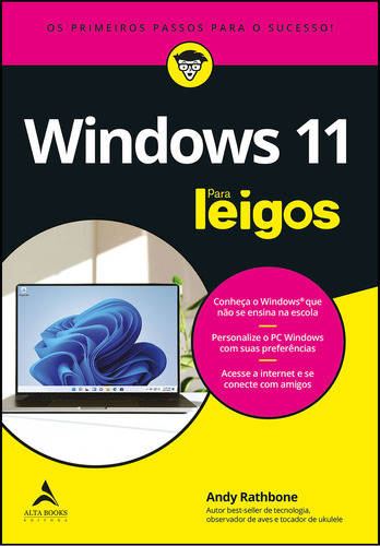 Windows 11 Para Leigos, de Andy Rathbone. Editora Alta Books, capa mole, edição 1 em português, 2024
