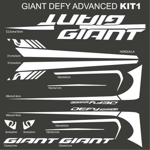 Calco Kit Giant Defy Advanced Kit1 Gi