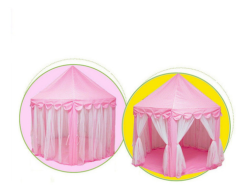 Castillo Carpa Princesa Rosa Nina Casa Plegable 140x135