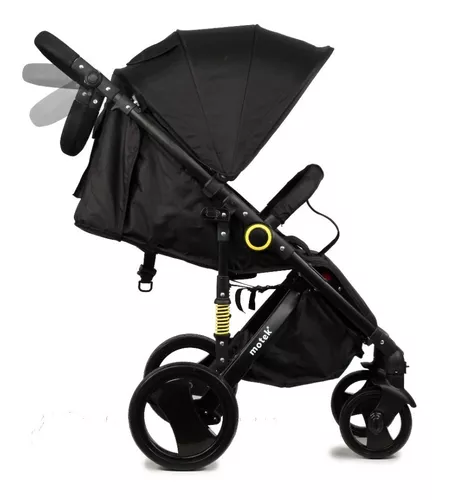 Coche Bebe Paseo Motek 800 Plegable Manillar Regulable Negro