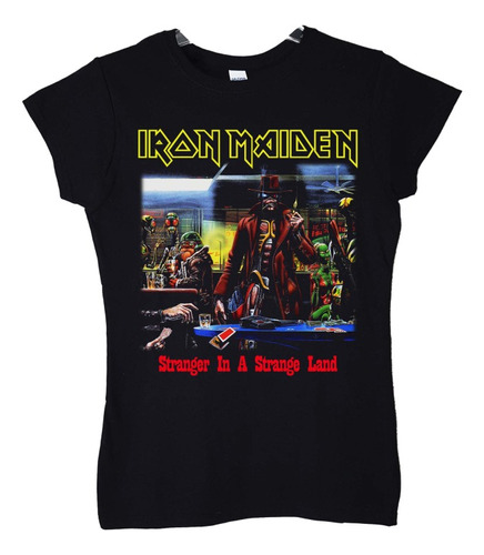 Polera Mujer Iron Maiden Stranger In A Strange Land Metal Ab