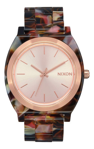 Nixon Time Teller Reloj Analógico De Moda De Acetato Resis