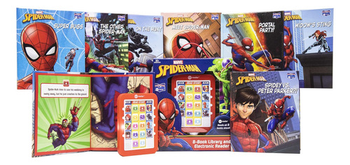 Lector Electrónico Marvel Spiderman, Pack De 8 Unidades