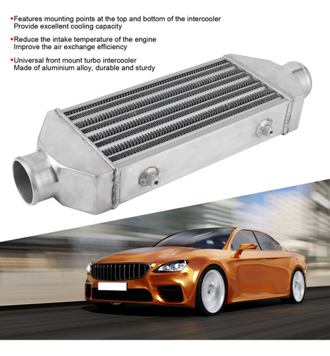 Intercooler Universal Turbo De Montagem Frontal Com 63 Mm