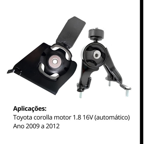 Calço Coxim Câmbio Frontal Corolla 1.8 2009/2012 Automático