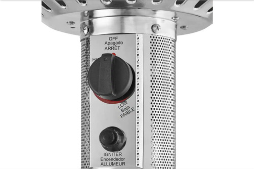 Calenton Y Mesa Master 48k Btu Con Llantas, Acero-inoxidable