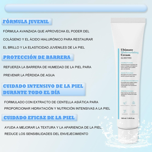 2pcs Crema Hidratante Definitiva Con Fórmula Juvenil