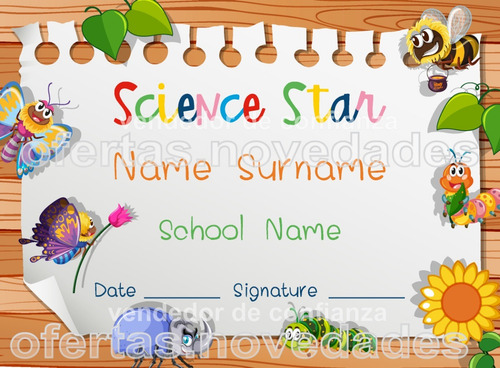 Diplomas Escolares Infantiles Vectores Editables Eps