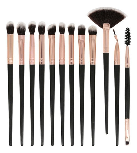 Set De 12 Brochas De Maquillaje Para Sombras