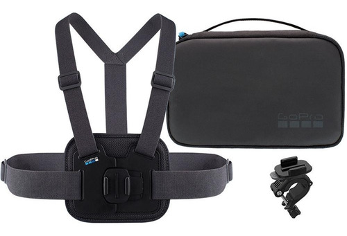 Kit Gopro - Suporte Peitoral, Suporte Bike, Estojo Aktac-001